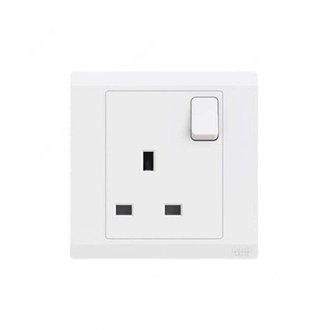 ABB 2TCZ172095R0040, Bl237, INORA Switch Socket Outlet 2G 13A DP - White