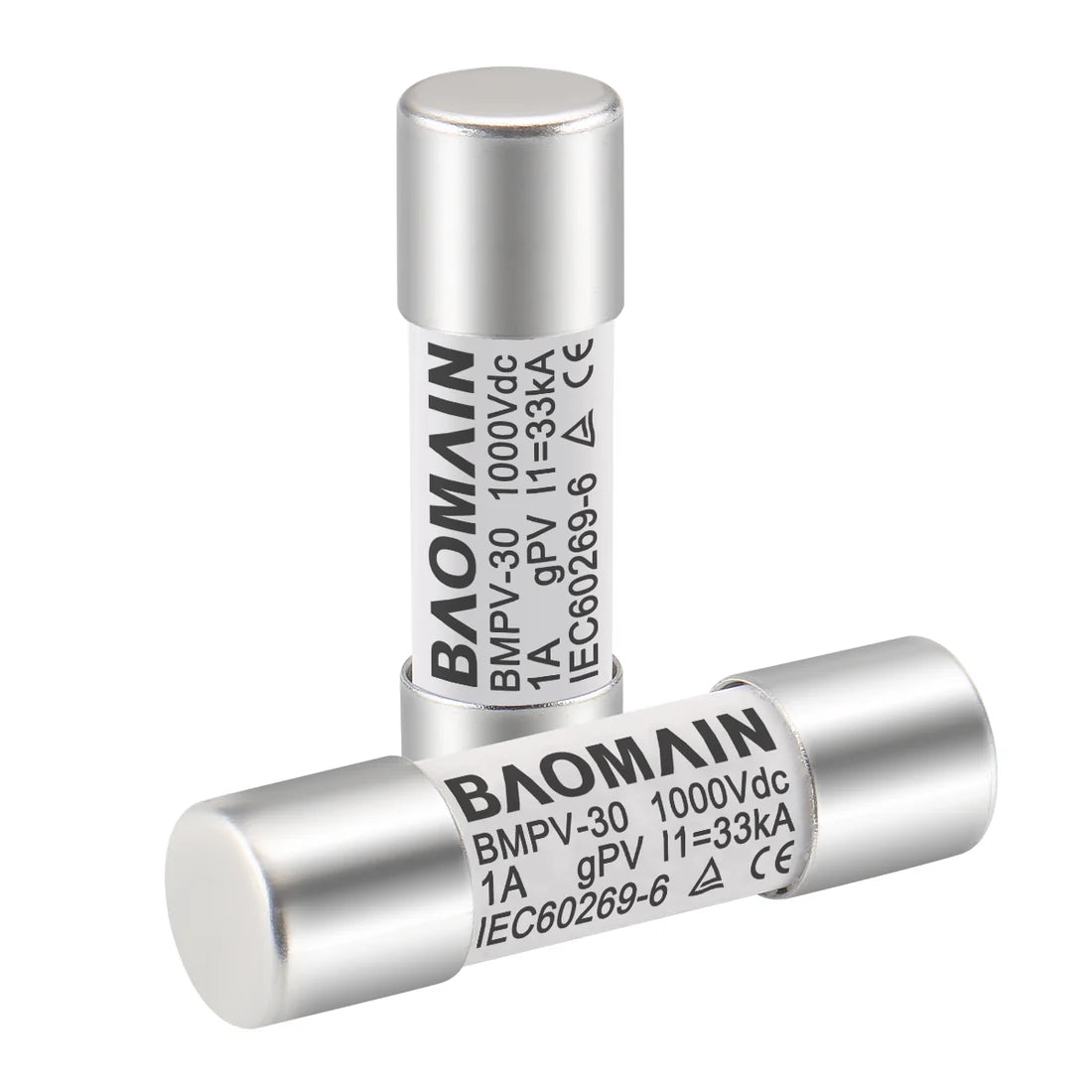 Baomain Solar PV Fuses, gPV Type Fuse Link BMPV Series CE Photovoltaic Fuses