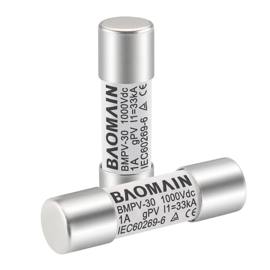 Baomain Solar PV Fuses, gPV Type Fuse Link BMPV Series CE Photovoltaic Fuses