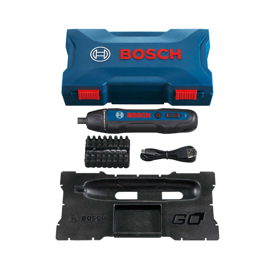 Bosch GO 2 Professional Cordless Screwdriver Kit. Comes With 33pcs Screw Bits Set and Micro USB Cable