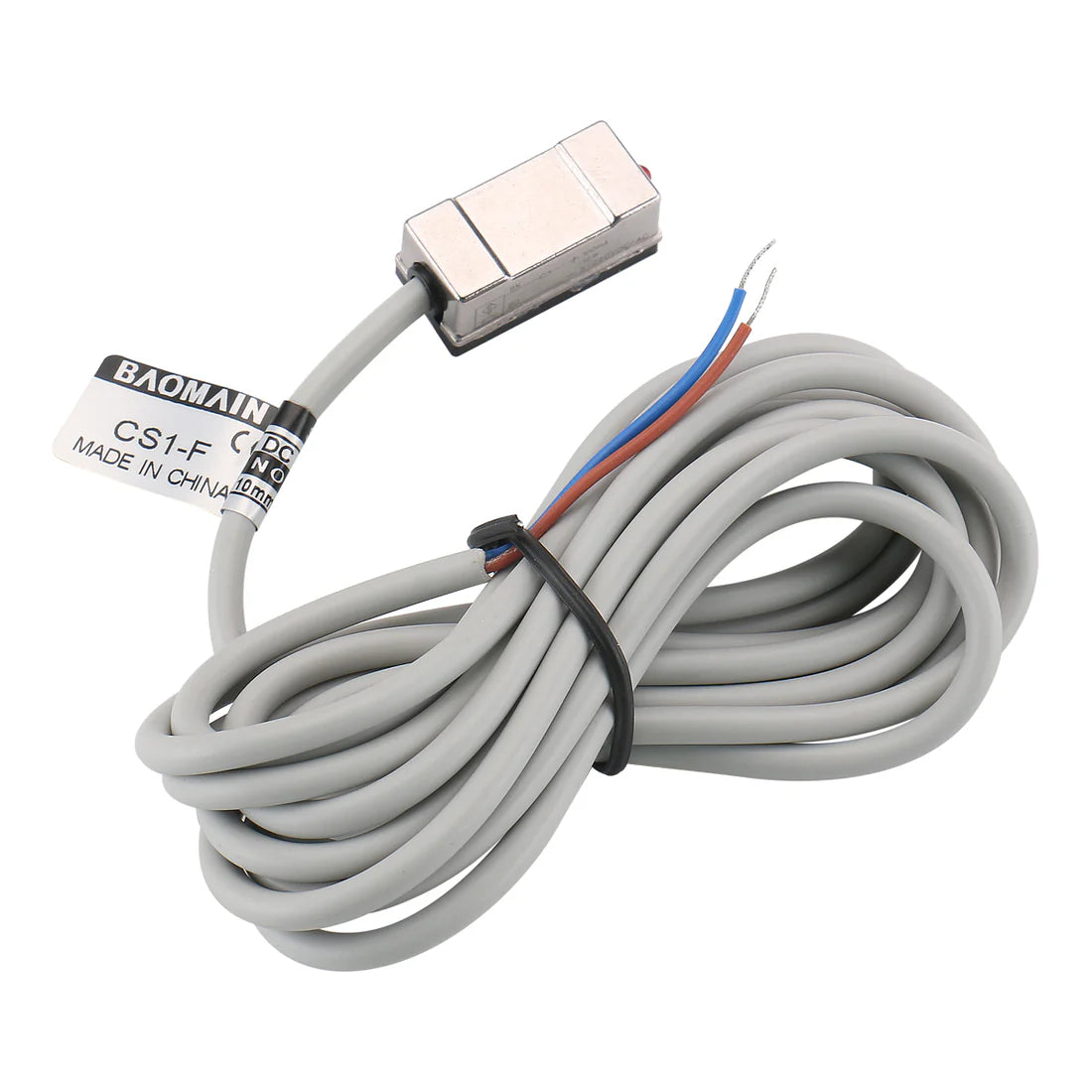 Baomain Air Cylinder Magnetic Sensor Switch CS1-F DC10-30V 200mA 10W NO Function with LED Indicator