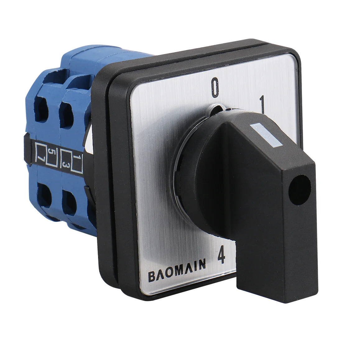 Baomain Cam Changeover Switch AC 660V 20A 8 Terminals 5 Position SZW26-20/0-4.2 Mounting Rotary Select Switch