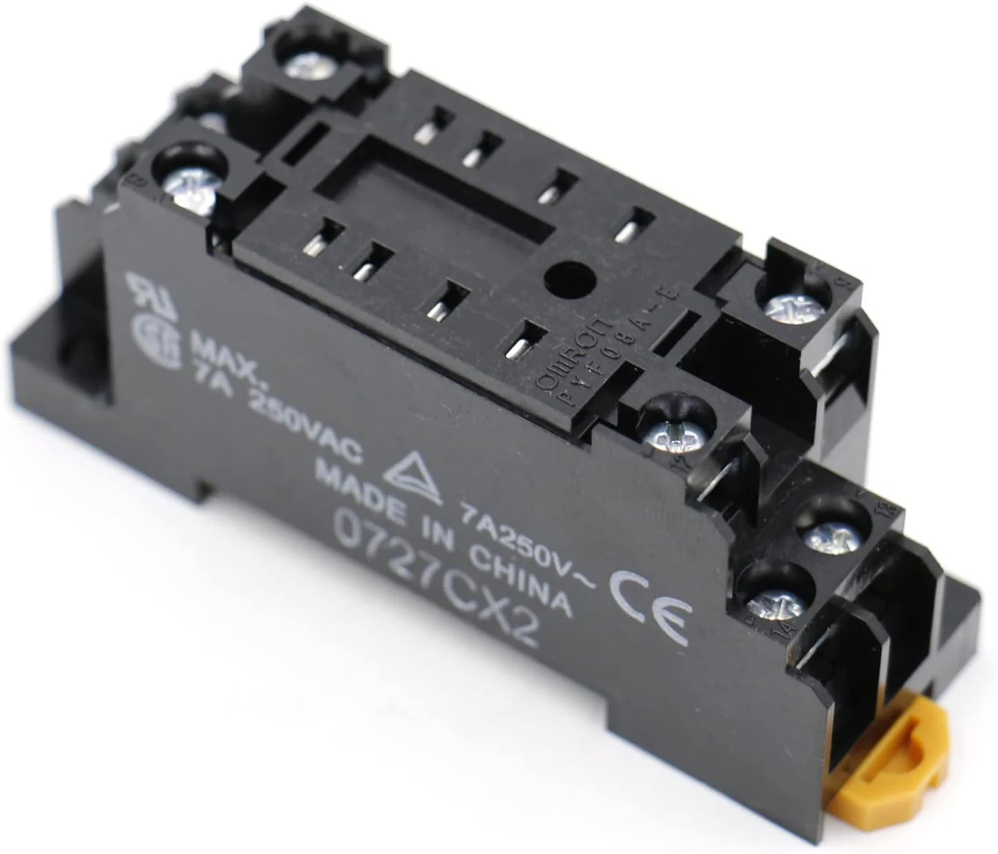 Baomain Gereral Purpose Relay MY2N-GS Coil LED Indicator 8 Pin Terminal with DIN Rail PYF8A Socket Base