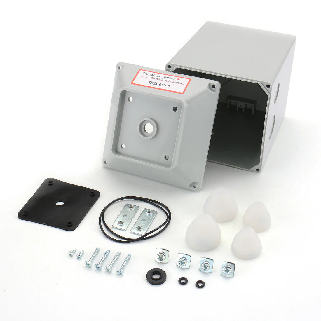 Baomain Master Switch Exterior Box LW28-63/4 Work for Universal Rotary Changeover Cam Switch SZW26-63 660V 63A 3 Position 3 Phase
