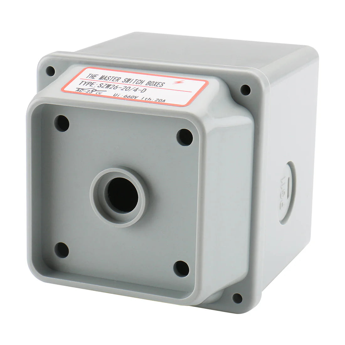 Baomain Master Switch Exterior Box SZW26-20/4D Work for Universal Rotary Changeover Cam Switch 660V 20A 3 Phase 4 Phase