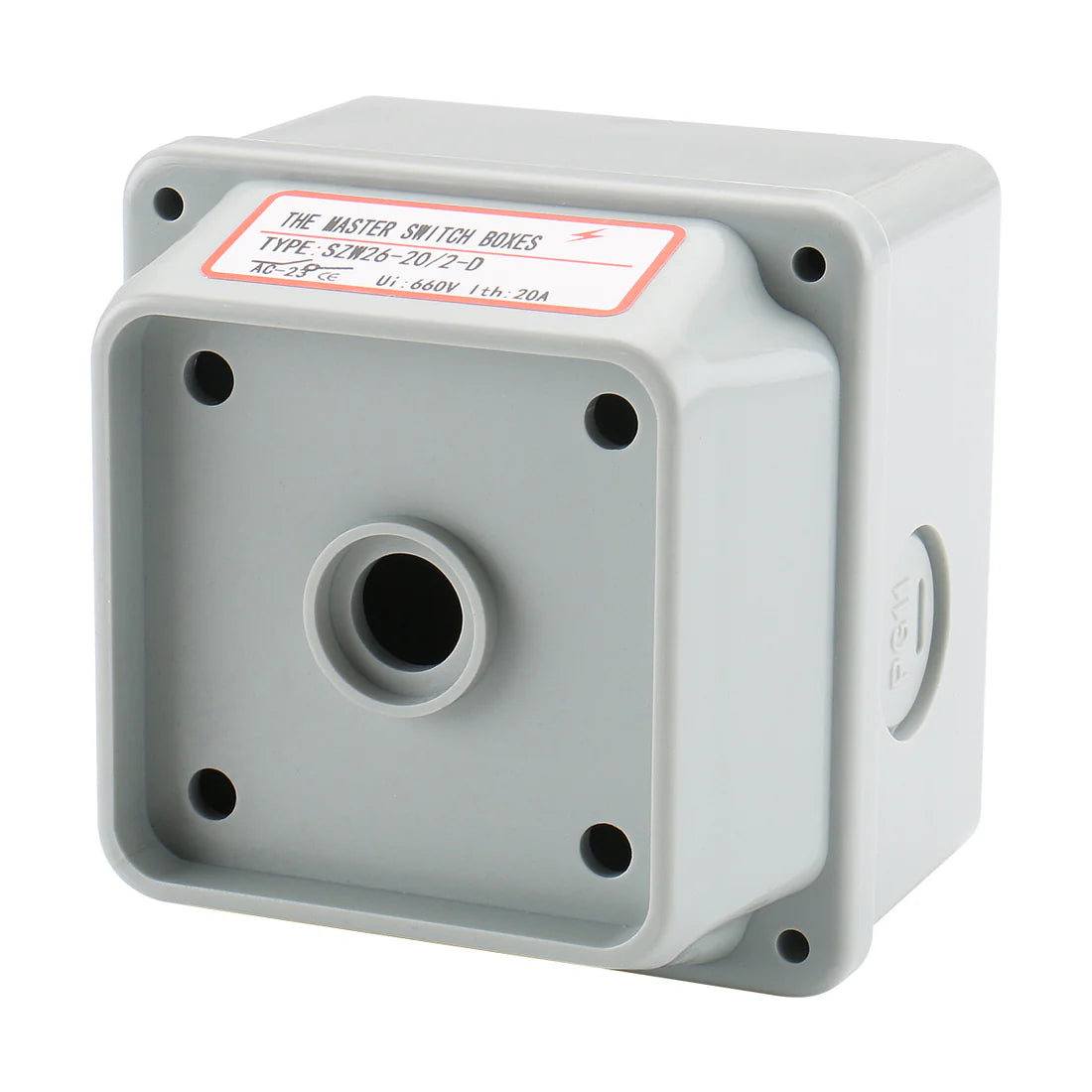 Baomain Master Switch Exterior Box SZW26-20/2D Work for Universal Rotary Changeover Cam Switch SZW26-20/0-3.2 660V 20A 4 Position