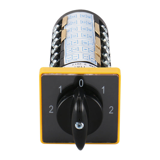 Baomain Rotary Cam Changeover Switch HZ5B-10/7 T72 AC 380V 3KW 24 Screw Terminals 5 Position