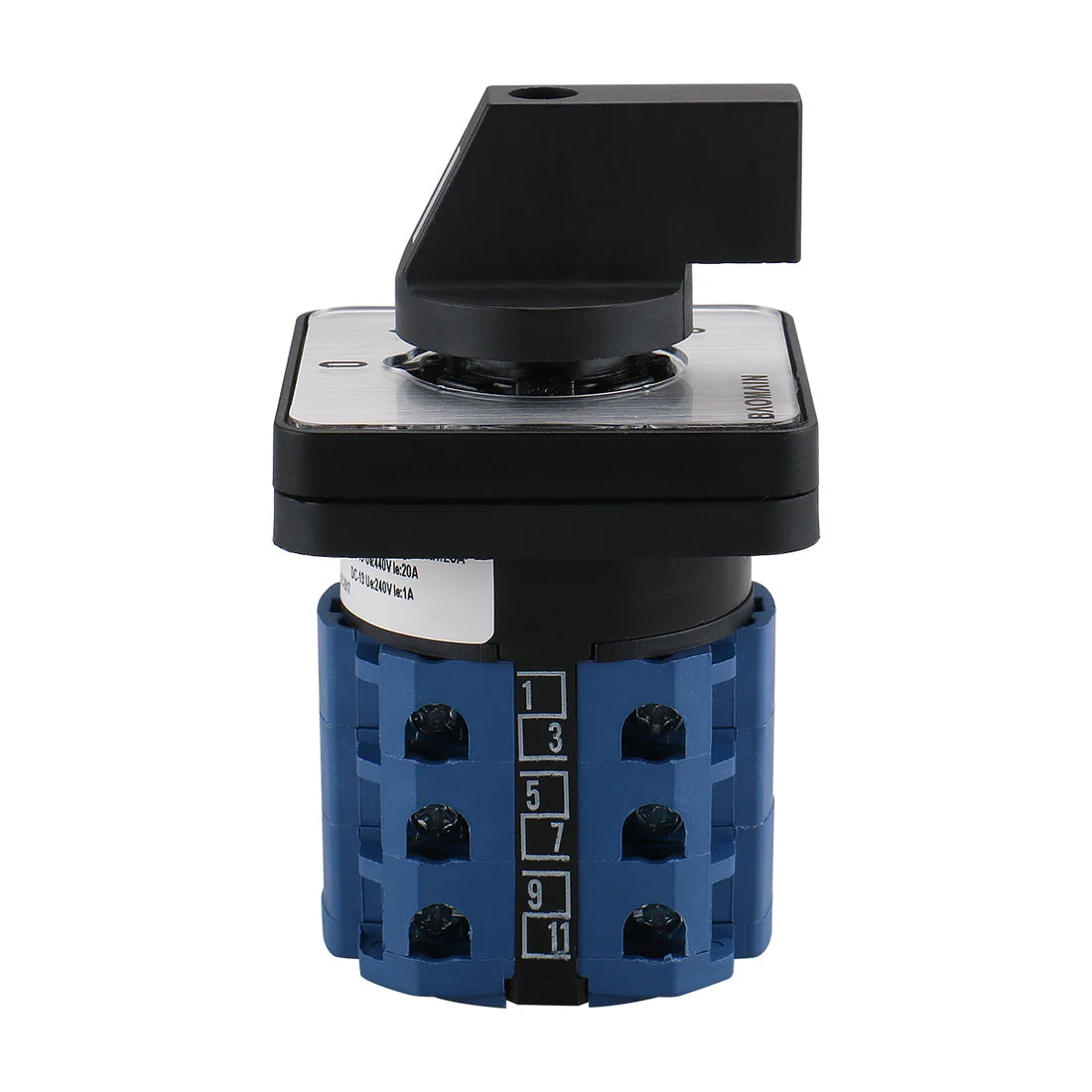 Baomain Rotary Cam Changeover Switch LW28-20/0123.3 660V 20A 12 Terminals 4 Positions