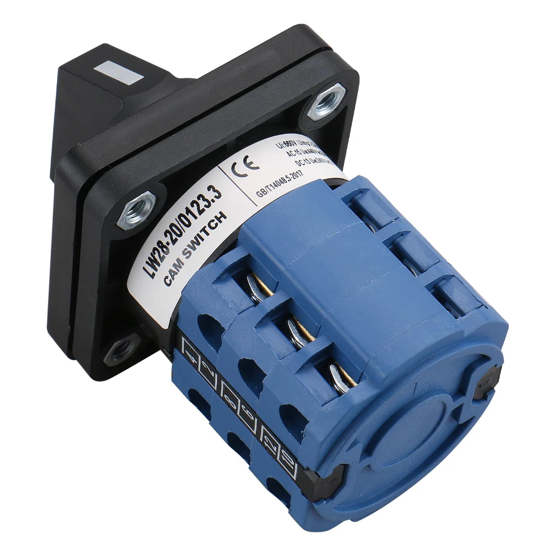 Baomain Rotary Cam Changeover Switch LW28-20/0123.3 660V 20A 12 Terminals 4 Positions