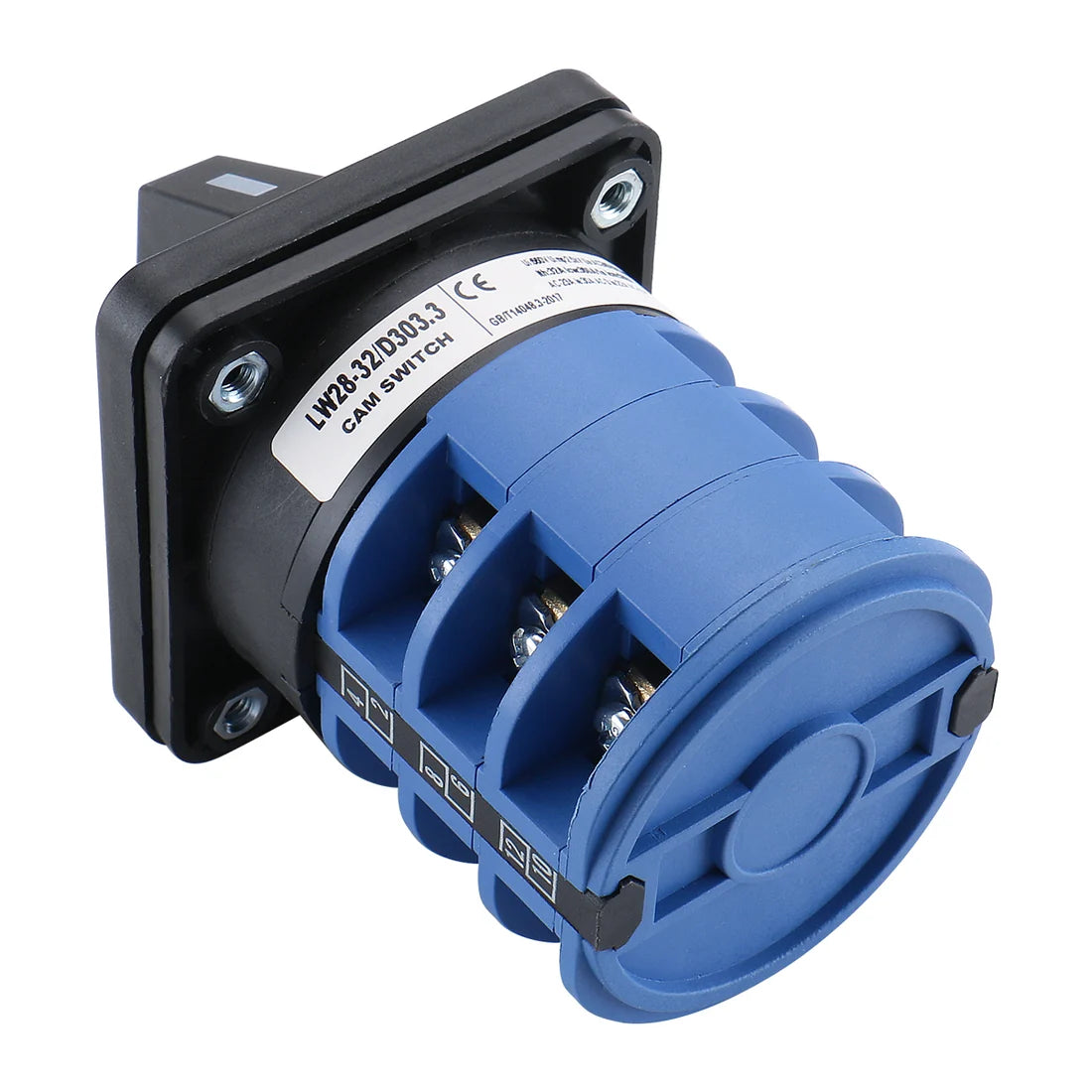 Baomain Rotary Cam Changeover Switch LW28-32/D303.3 AC 660V 32A 12 Terminal 3 Phase