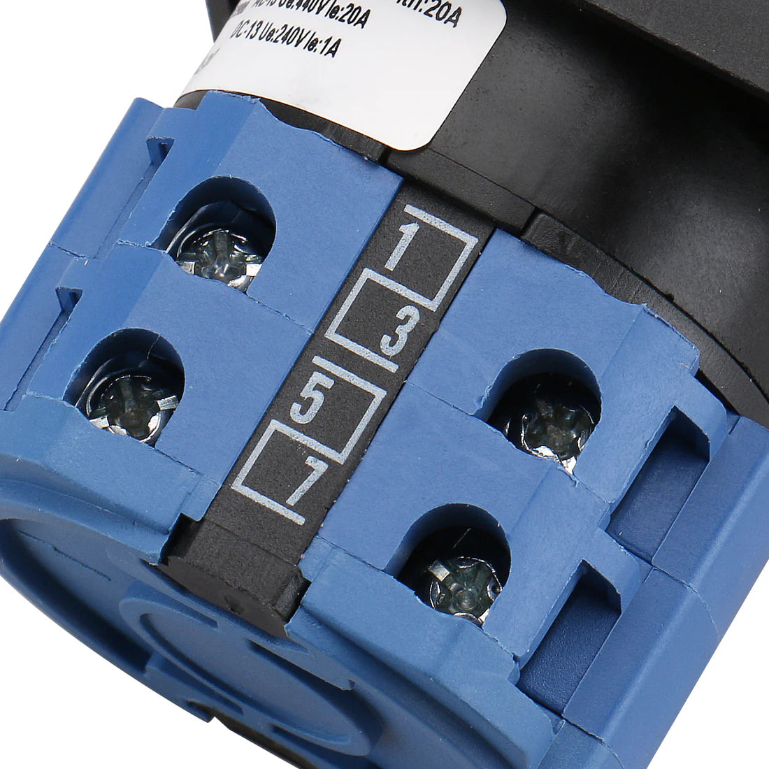 Baomain Rotary Universal Changeover Switch SZW26-20/D202.2 660V 20A 1-0-2 3 Positions 8 terminals 2 Phase Latching Function