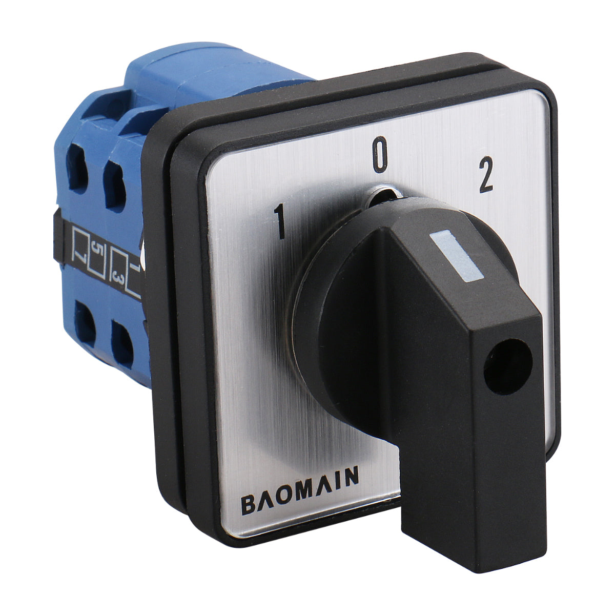 Baomain Rotary Universal Changeover Switch SZW26-20/D202.2 660V 20A 1-0-2 3 Positions 8 terminals 2 Phase Latching Function