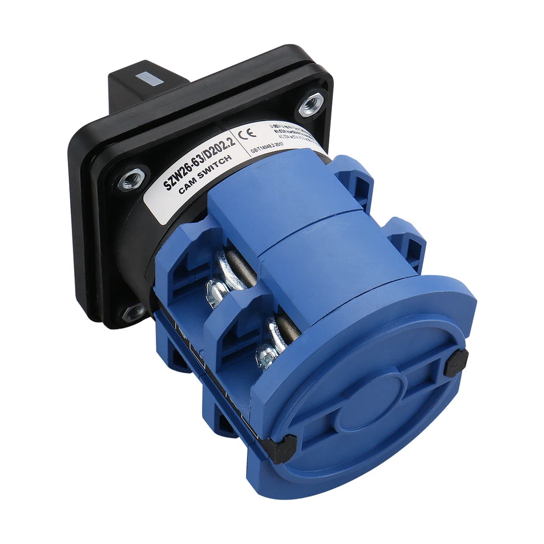 Baomain Universal Rotary Selector Changeover Cam Switch SZW26-63/D202.2 660V 63A 3 Position 3 Phase 8 Terminals