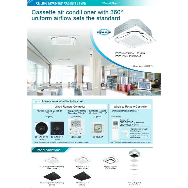 DAIKIN CEILING CASSETTE INVERTER AIRCON - SUPPLY ONLY