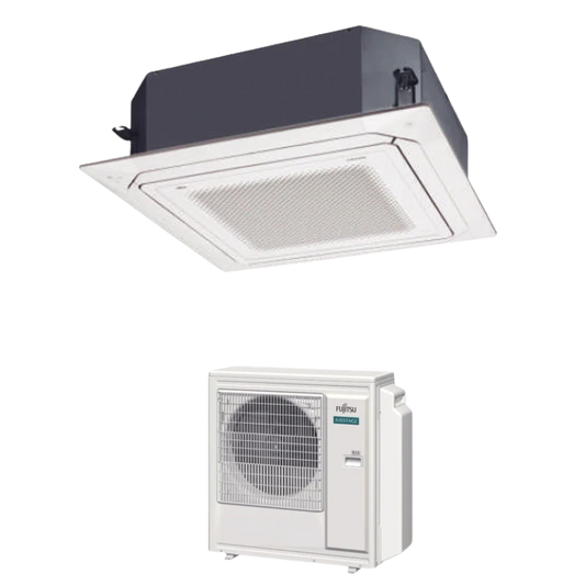 Fujitsu R32 AIRSTAGE Inverter Ceiling Cassette Air Conditioner - System 1, 5 Ticks