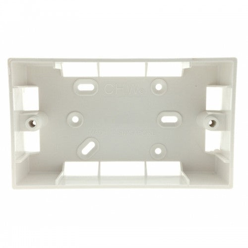 CHW 2747 2G PVC SURFACE BOX White