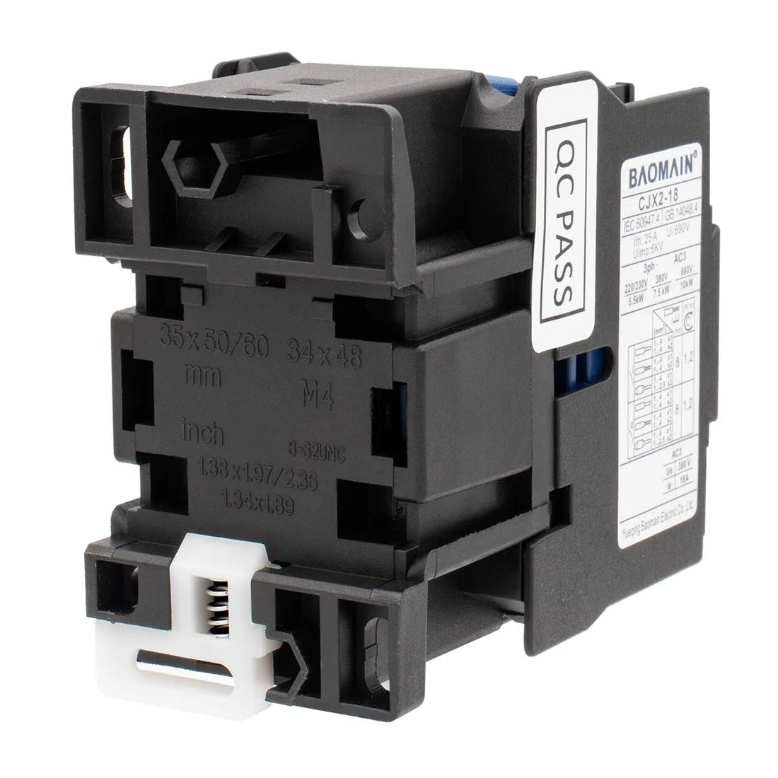 Baomain CJX2-1810 Coil Normally Open 3 Pole 18A AC Contactor