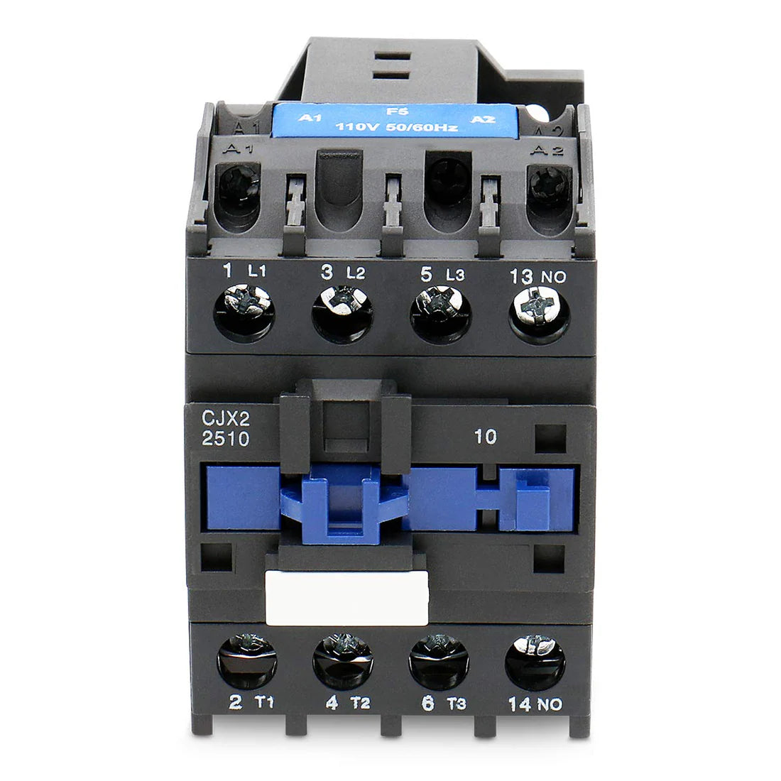 Baomain 3-Pole CJX2-2510 – 110VAC Coil, 3NO+1NO Auxiliary, 660V 3-Phase, DIN Rail AC Contactor