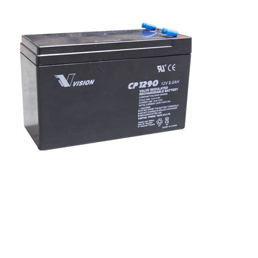 Vision CP1290 (12V, 9.0Ah) – Maintenance Free Seal Lead Acid Battery-EXIT/Emergency-DELIGHT OptoElectronics Pte. Ltd