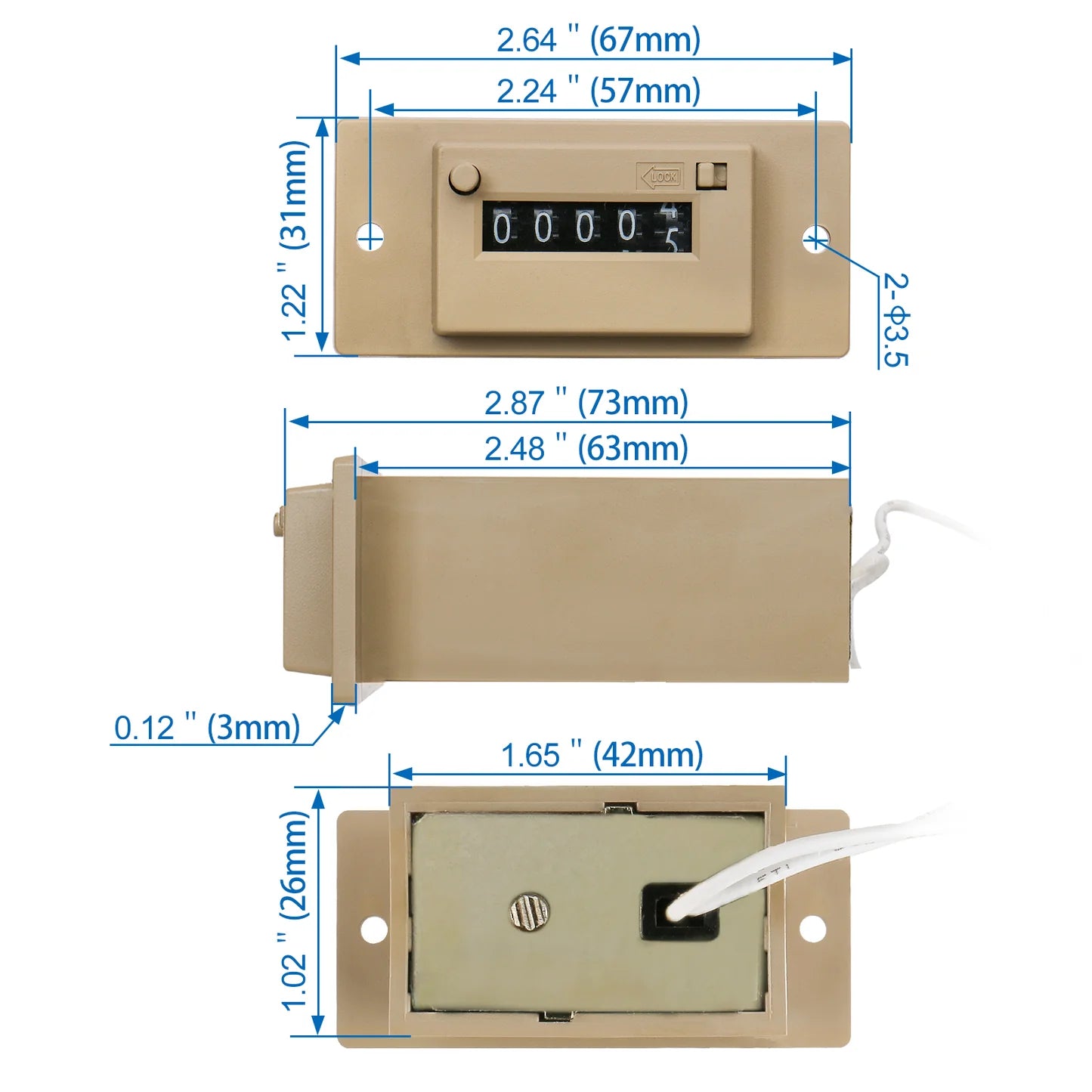 Baomain Magnetic Counter CSK Series
