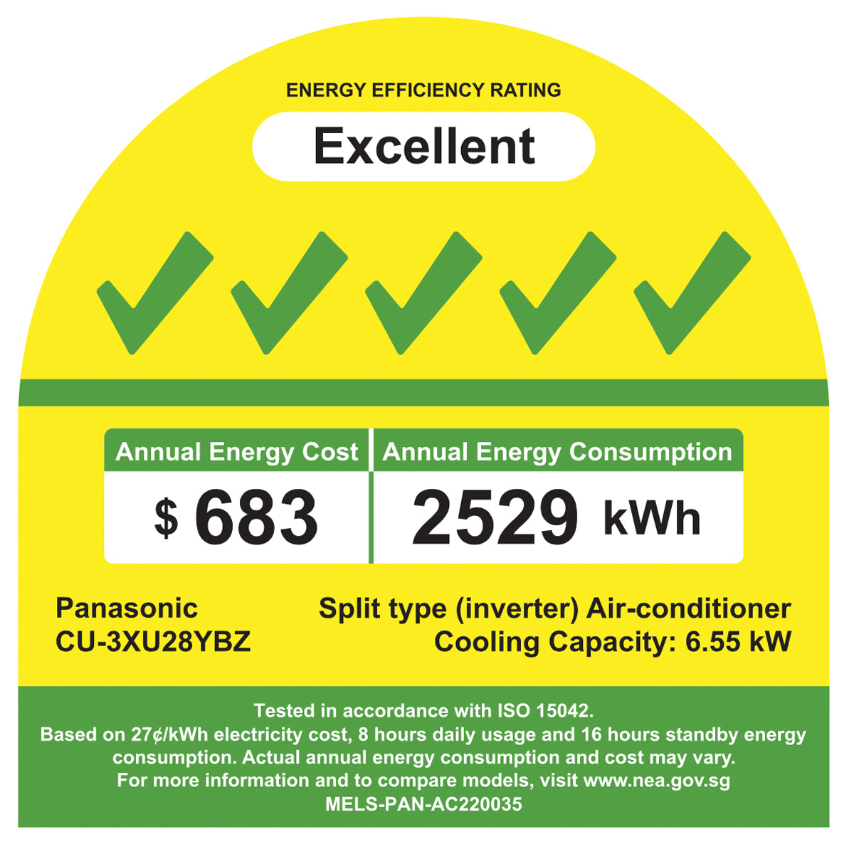 PANASONIC X-PREMIUM SYSTEM 3 R32 INVERTER AIRCON (5 TICKS) (SUPPLY ONLY)