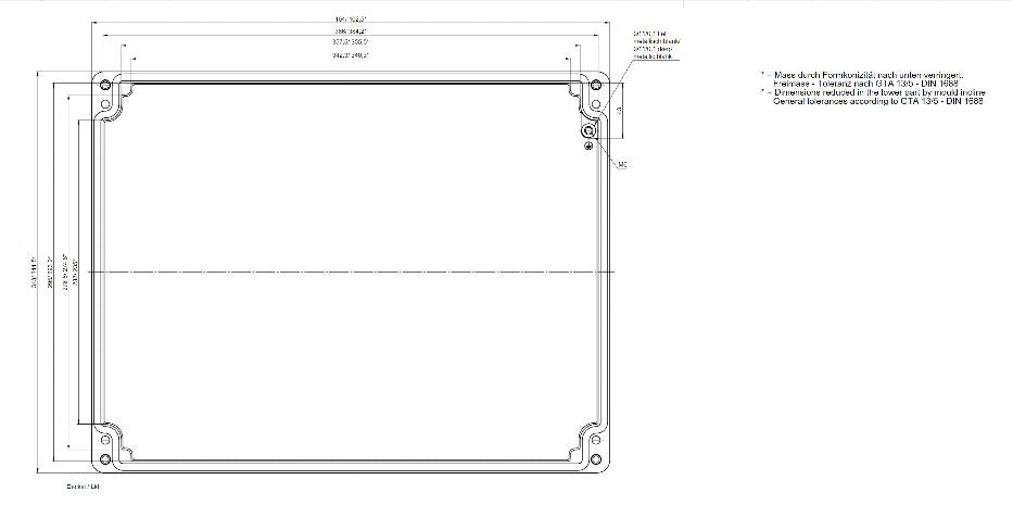 Rose Aluminium Standard Series Grey Die Cast Aluminium Enclosure, IP66, IK09, Grey Lid, 400 x 310 x 110mm