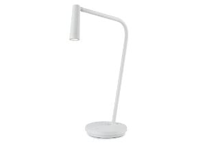 LEDSC4 GAMMA TABLE LAMP 4.3W, 2700K,34°, STEEL/ALUMINUM,WHITE WHITE C/W NON-DIM DRIVER