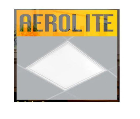 Aerolite PEL-22 (1x36W LED) Ceiling Recessed Light Fitting (595x595mmx30mm) With High Brightness Flat Opal PMMA Diffuser c/w Lamp and Non-Dim Built-In Driver