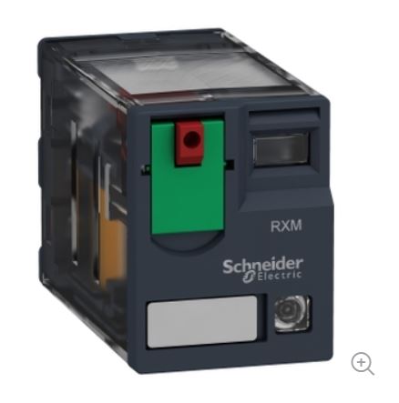 Schneider Miniature plug-in relay, 6 A, 4 CO, LED, 24 V AC