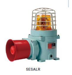 SESAS SESA-LR-WS-220-RED LED Revolving Signal Beacon & Electronic Sounder Combination Max.118dB