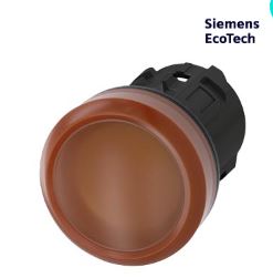 Siemens Amber Pilot Light Head, 22mm Cutout SIRIUS ACT Series