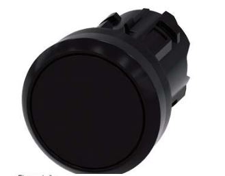 Siemens SIRIUS ACT Series Black Momentary Push Button Head, 22mm Cutout, IP66, IP67, IP69K