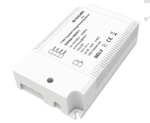 Euchips EUP40A-1W24V-1 1-10V Constant Voltage Dimming Driver