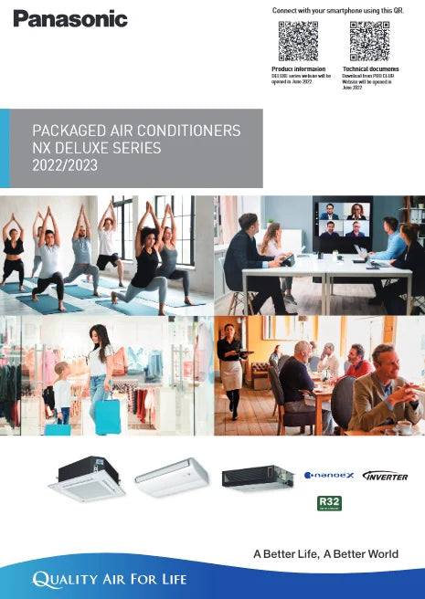 PANASONIC INVERTER CEILING CASSETTE NX DELUXE SERIES (SINGLE C/C) - SUPPLY ONLY