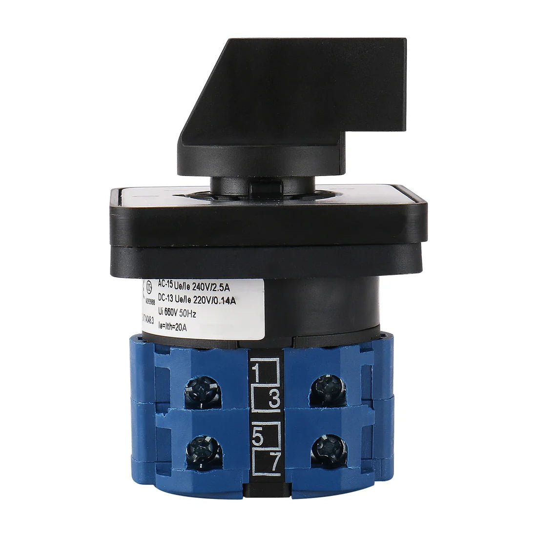 Baomain Changeover Rotary Cam Switch 20A SZW26-20/0-3.2 660V 4 Postion 8 terminals