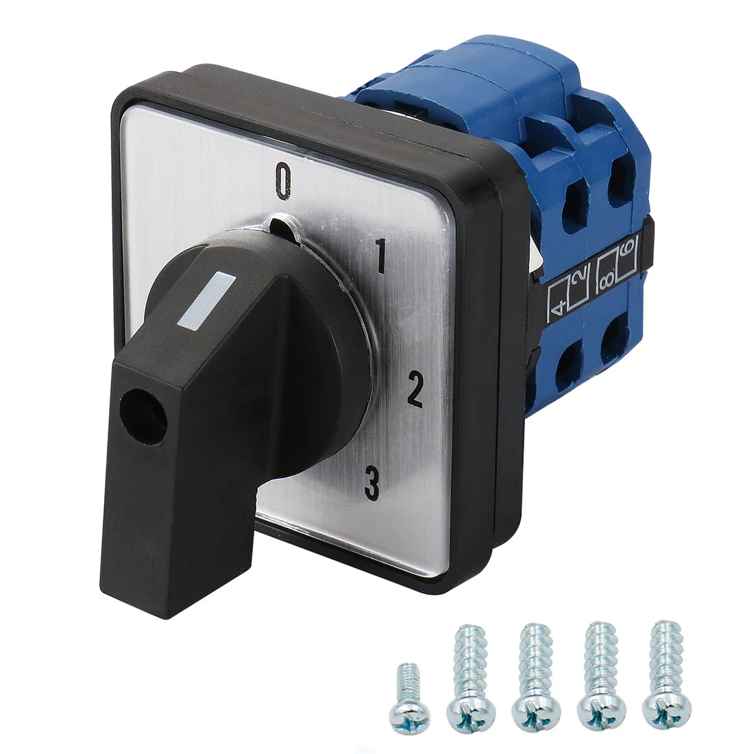 Baomain Changeover Rotary Cam Switch 20A SZW26-20/0-3.2 660V 4 Postion 8 terminals
