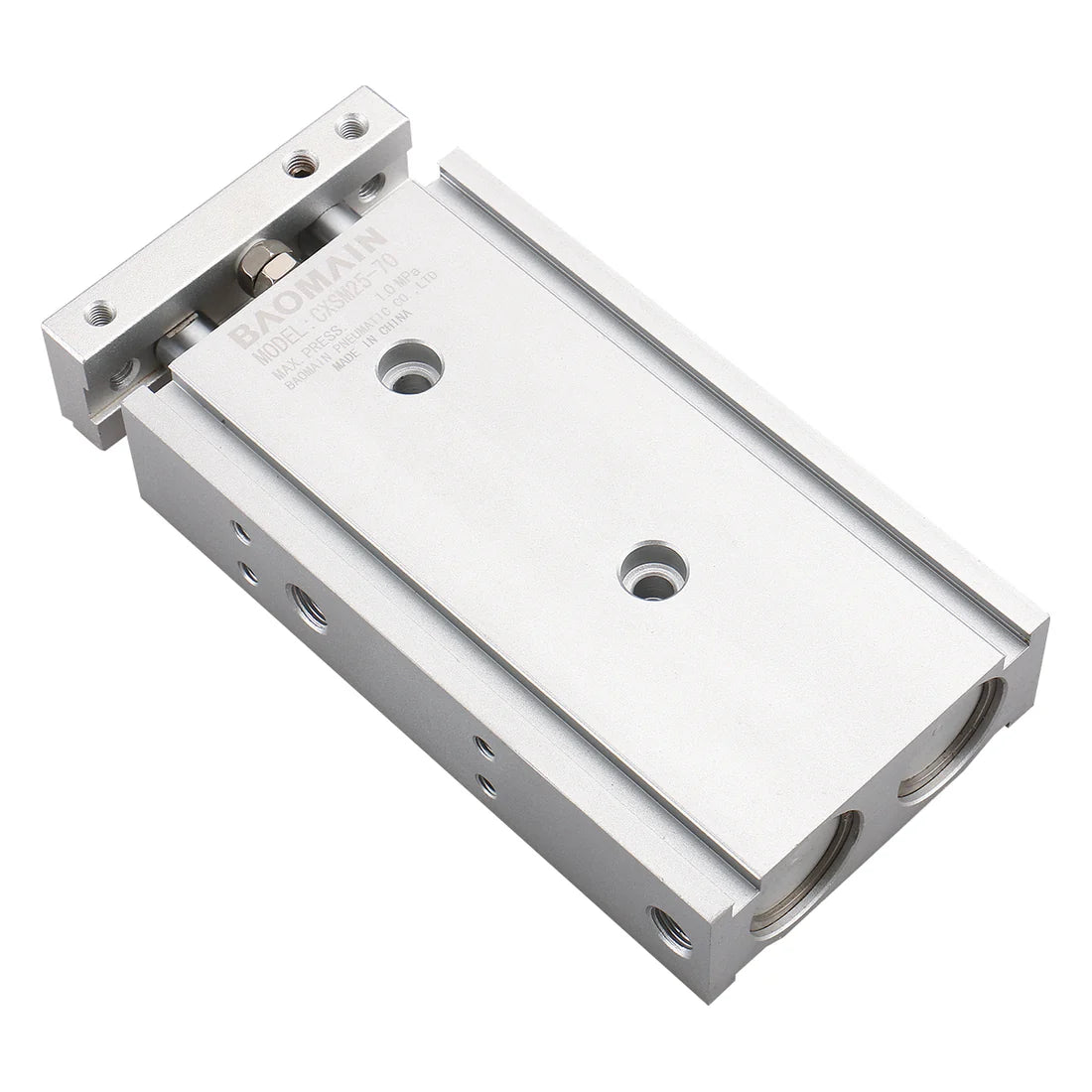 Baomain CXSM Series Pneumatic Dual Air Cylinder Double Rod Guided Slide Bearing Cushioned