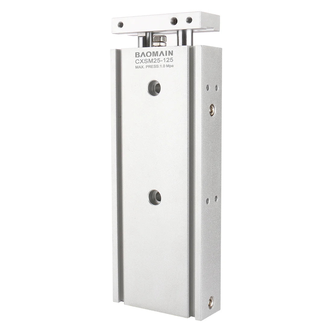 Baomain CXSM Series Pneumatic Dual Air Cylinder Double Rod Guided Slide Bearing Cushioned