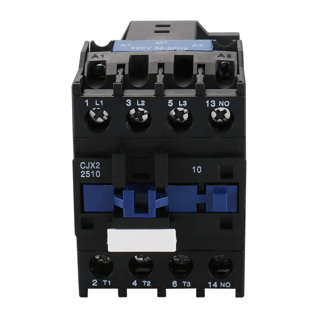 Baomain 25A AC Contactor 3-Pole + 1NO Normally Open 220V Coil 50/60Hz 35 DIN Rail CJX2-2510