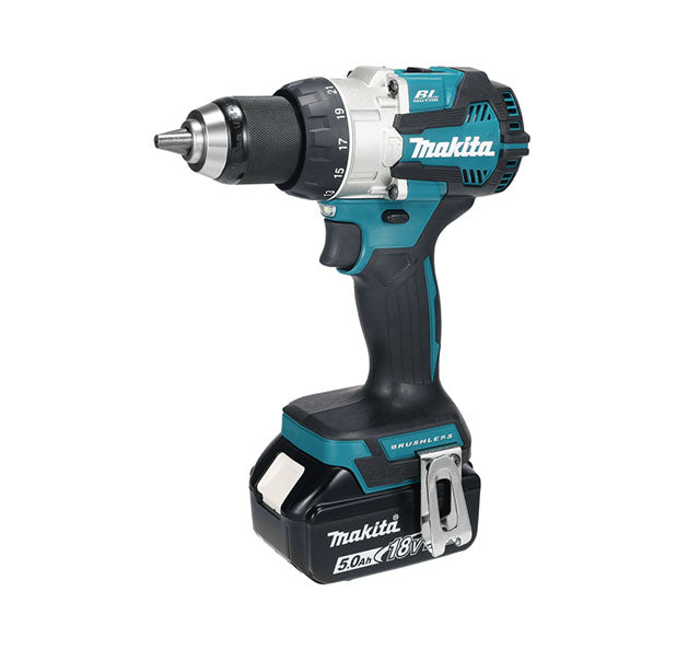Makita 18V 2X5.0Ah LI-ION Brushless Hammer Driver Drill DHP489RTJ