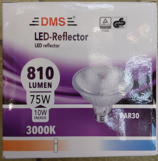 DMS 10W 3000K E27 180-265V Led Reflector Lamp