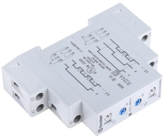 Finder 80 Series DIN Rail Timer Relay, 1-Contact, 12 to 240 V ac/dc