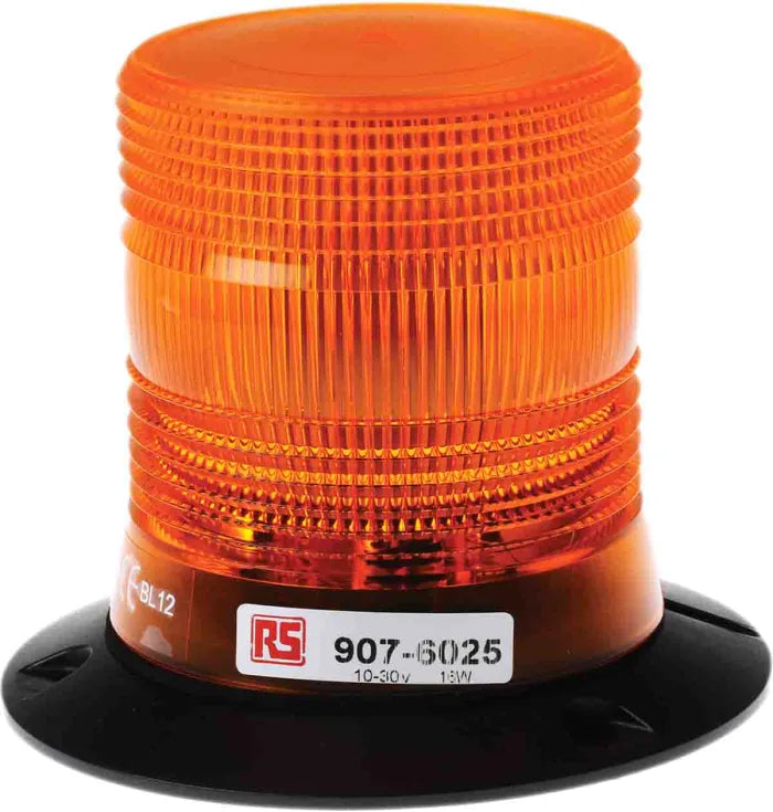 RS PRO LCB Series Amber Flashing Beacon 30V dc, LED Bulb Wall, Surface, IP56