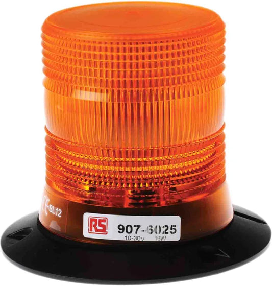 RS PRO LCB Series Amber Flashing Beacon 30V dc, LED Bulb Wall, Surface, IP56