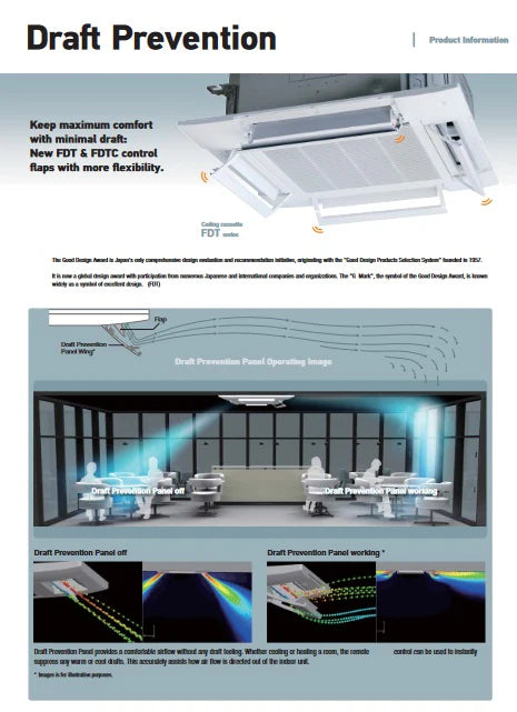 MITSUBISHI HEAVY INDUSTRIES CEILING CASSETTE R32 INVERTER AIRCON - SUPPLY ONLY