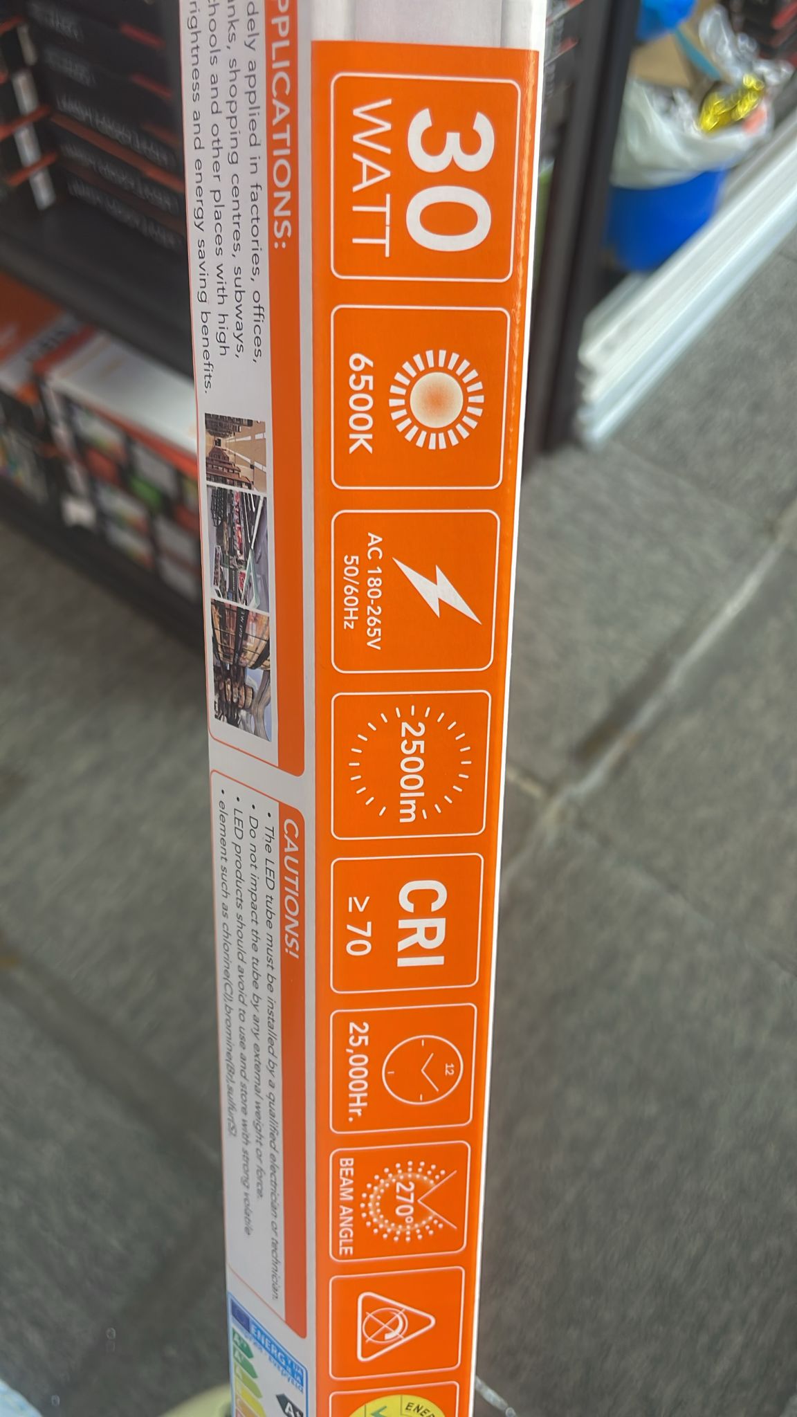 FSL T8 30w 6500k 4ft LED DL tube x10pcs