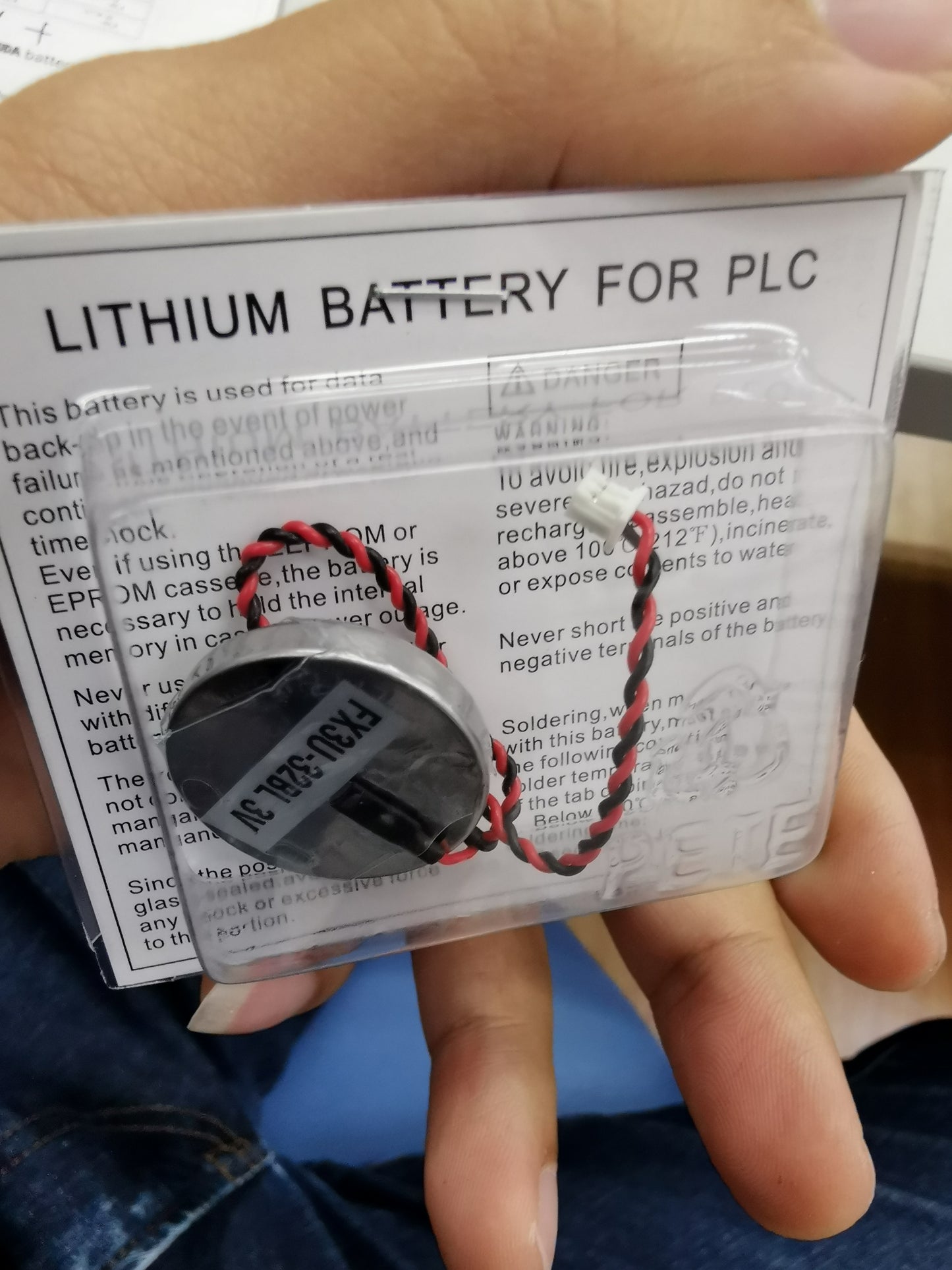 PK Cell FX3U-32BL 3v Lithium Battery