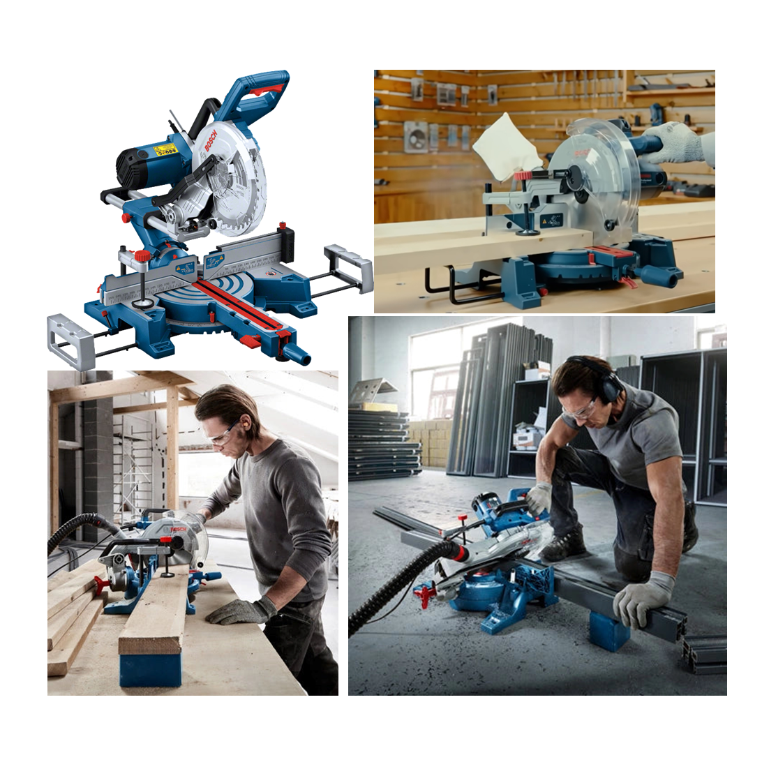 BOSCH GCM 254D Professional Slide Mitre Saw. 1800W. 254mm saw blade.