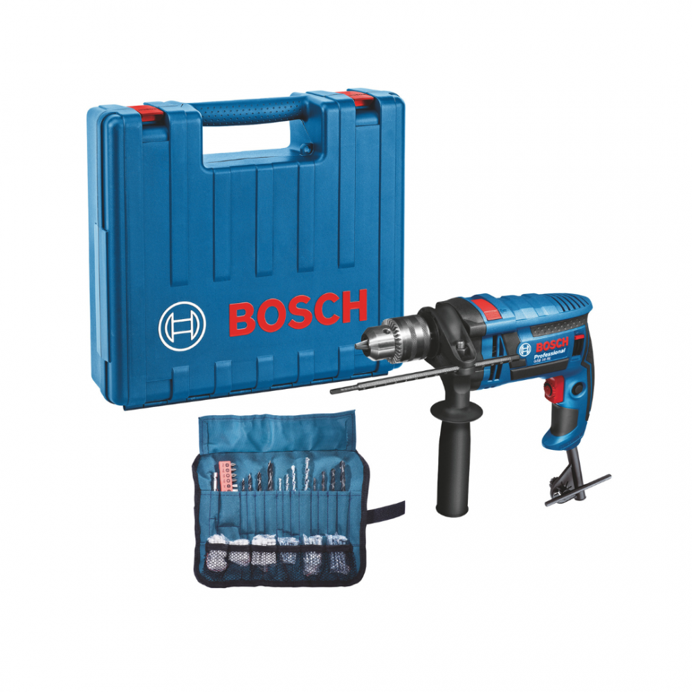 BOSCH GSB 16RE PRO Impact Drill c/w 100pcs Accessories Wrap Set