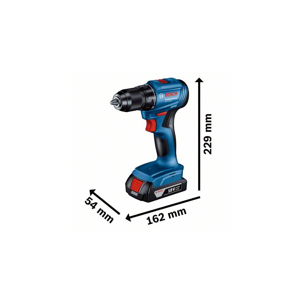 BOSCH GSR 185-Li Professional Cordless Drill/Driver. Brushless Motor. 18V.